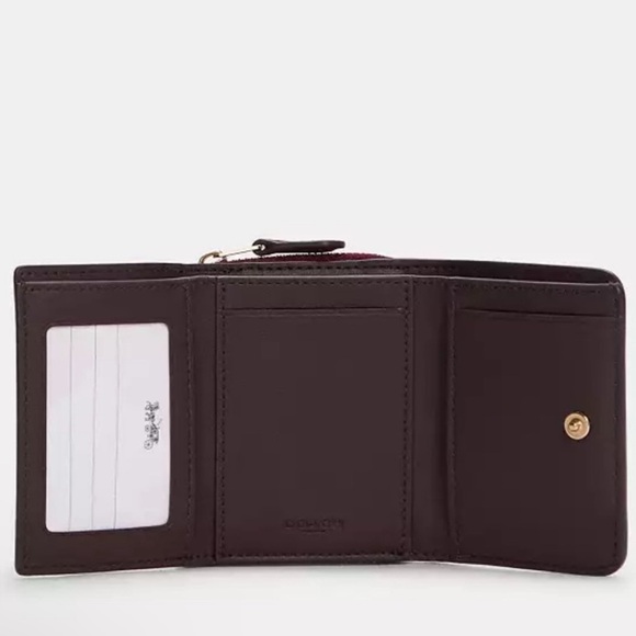 Coach Small Trifold Wallet In Colorblock - Picture 6 of 13